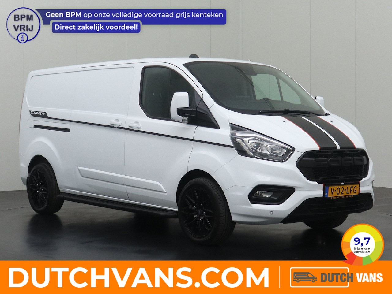 Ford Transit Custom - 2.0TDCI 130PK Lang Raptor Limited | Multimedia | 3-Persoons | Airco | Cruise - AutoWereld.nl