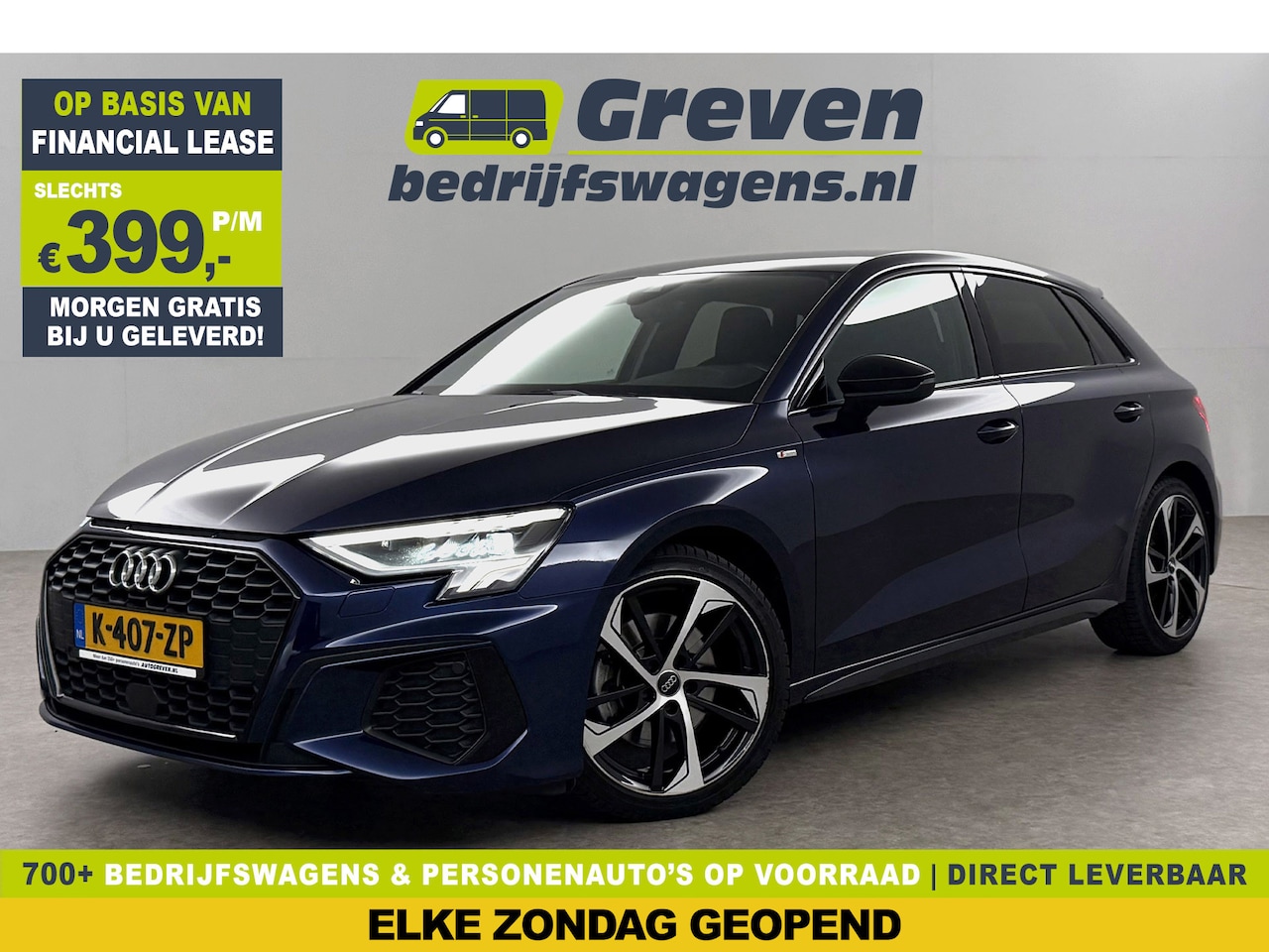 Audi A3 Sportback - 35 TFSI S Line 150PK LED Sfeerverl. Carplay Virtual Clima Cruise Navigatie PDC 18''LMV - AutoWereld.nl