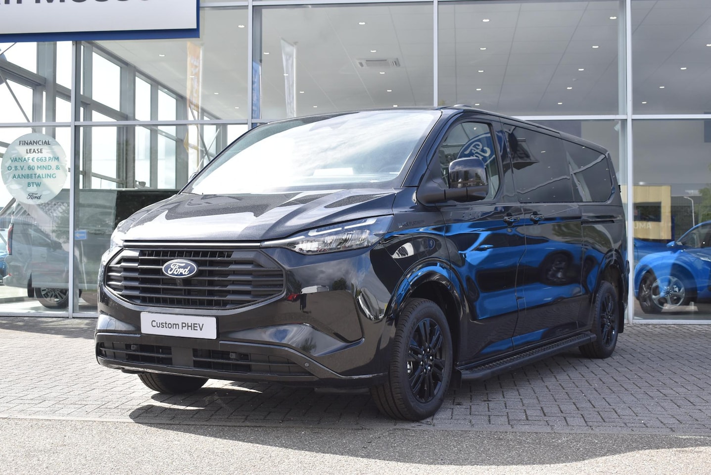 Ford Transit Custom - 320 2.5 PHEV L2H1 Black Platinum DC | Uit Voorraad Leverbaar! | Agate Black | Climate Cont - AutoWereld.nl
