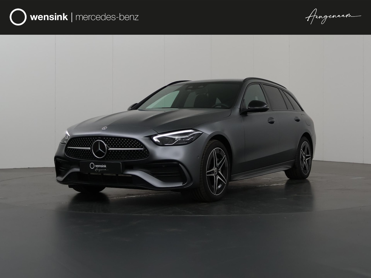 Mercedes-Benz C-klasse Estate - 300e AMG Line | Panoramadak | Matgrijs | Night | Rijassistentiepakket | Sfeerverlichting | - AutoWereld.nl