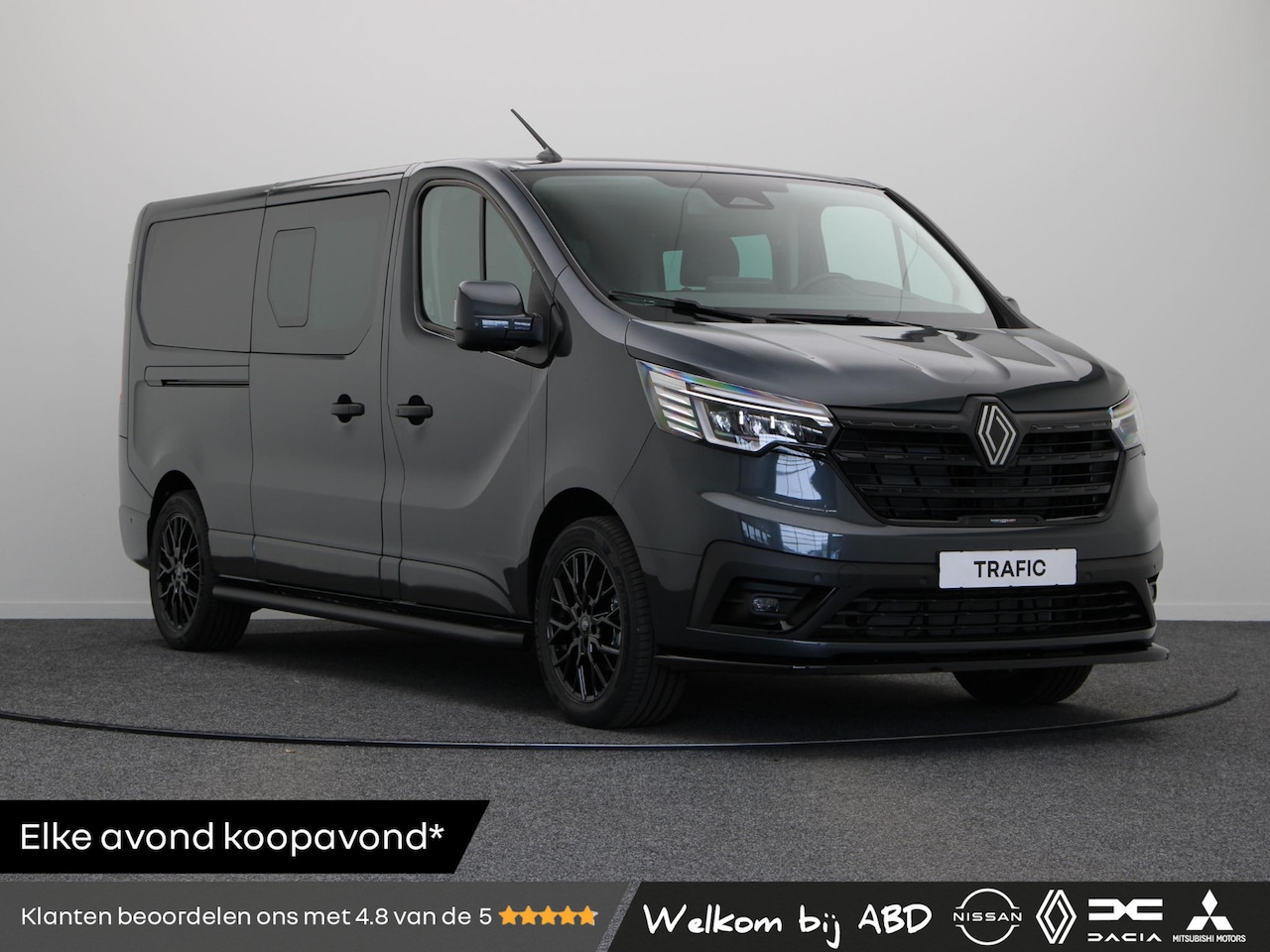 Renault Trafic - 2.0 dCi EDC 170pk T29 L2H1 Extra DC | Anniversary+ | Lederen bekleding | Frontlip | Spoile - AutoWereld.nl