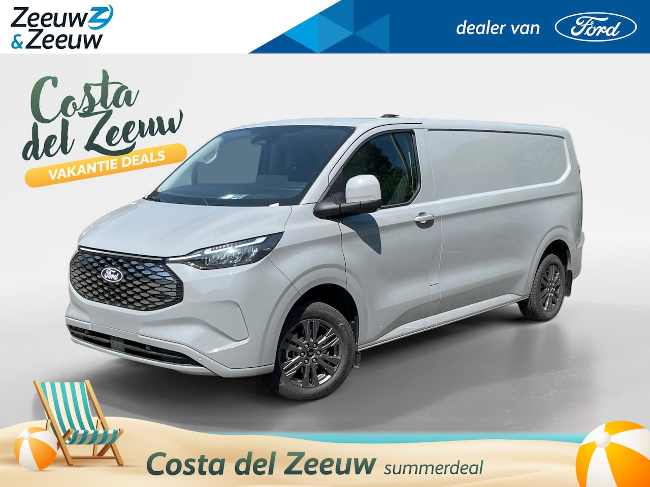 Ford Transit Custom - E-Transit 340 L2H1 Limited 65 kWh | Nu met 0,99% financial Lease | Driver Assistance Pack - AutoWereld.nl