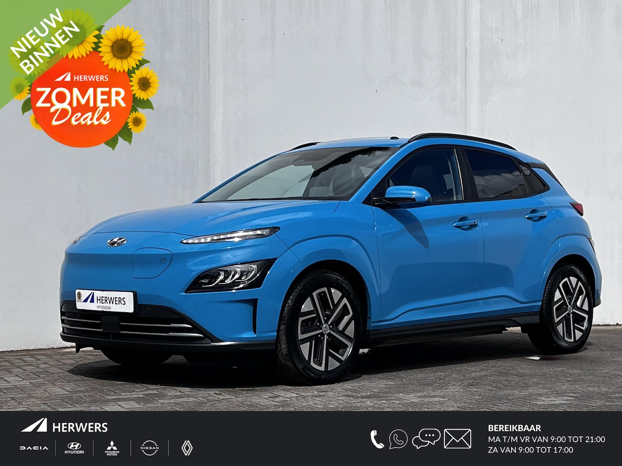Hyundai Kona Electric - EV Premium Sky 64 kWh / Dealer onderhouden / Facelift model / Schuifkanteldak / Leder / WL - AutoWereld.nl