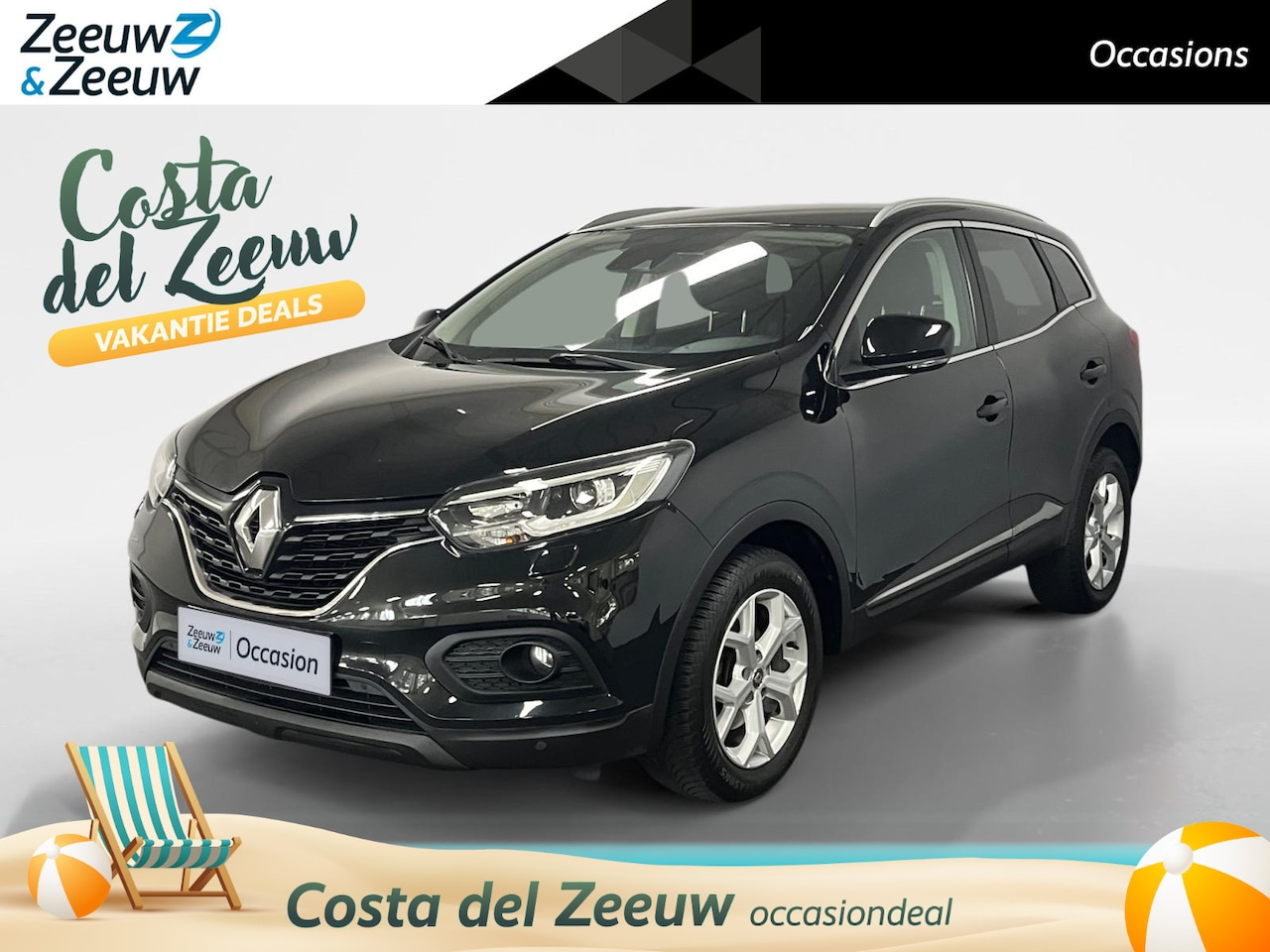 Renault Kadjar - 1.3 TCe Zen AUTOMAAT AIRCO NAVI CRUISE CONTROL PARKEERSENSOREN VOOR EN ACHTER APPLE CARPLA - AutoWereld.nl