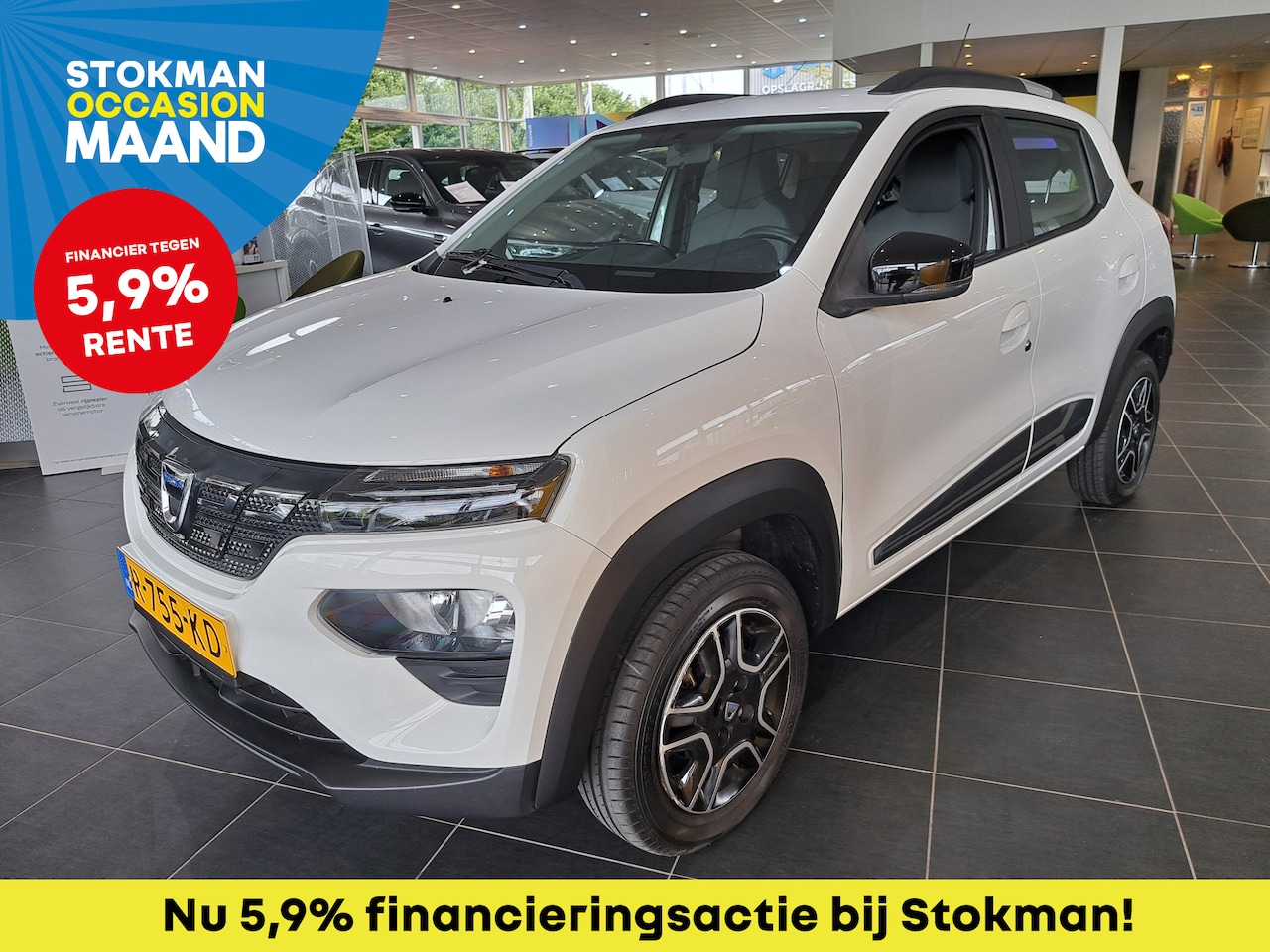 Dacia Spring - Comfort 27 kWh | Snelheidsbegrenzer | Radio | max 7,4 kW AC laden | Airco | incl. Bovag ri - AutoWereld.nl