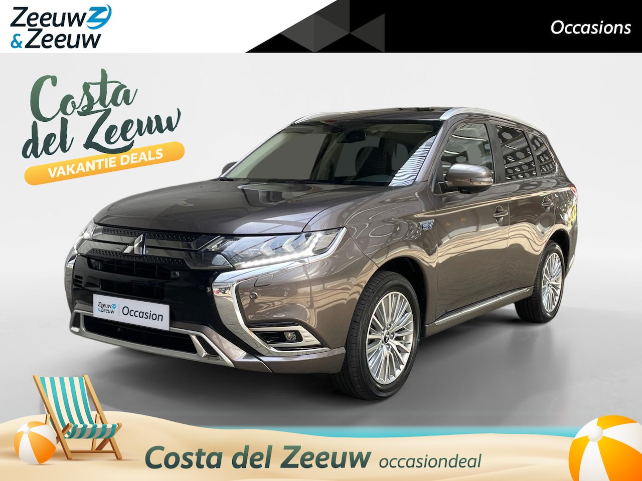 Mitsubishi Outlander - 2.4 PHEV Intense+ | Navigatie| Schuif-kantel dak| Stoel en stuurwielverwarming| Elektrisch - AutoWereld.nl