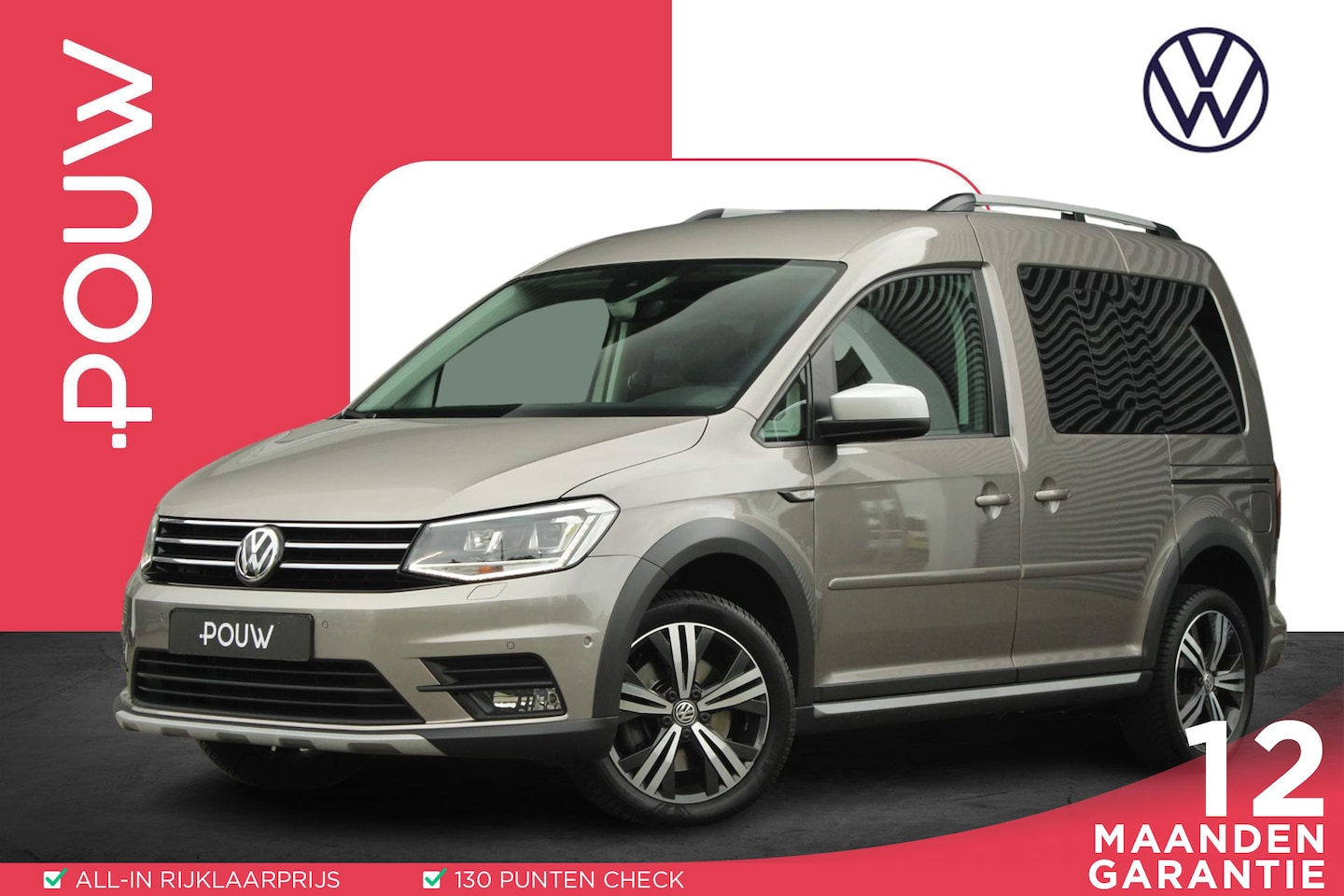 Volkswagen Caddy - 1.4 TSI 130pk Alltrack 5-Zits | Camera | Trekhaak | Adaptive Cruise Control - AutoWereld.nl