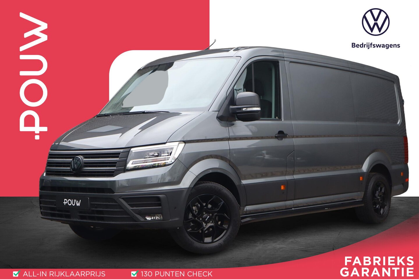 Volkswagen Crafter - 35 2.0 TDI 175pk L3H2 Exclusive 177pk Automaat | Navigatie | LED | 18" | Leder - AutoWereld.nl
