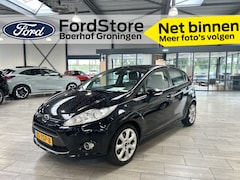 Ford Fiesta - 1.25 82 pk Titanium | Leer | Clima | PDC | Voorruitverw. | Bluetooth | Cruise | 15" LMV