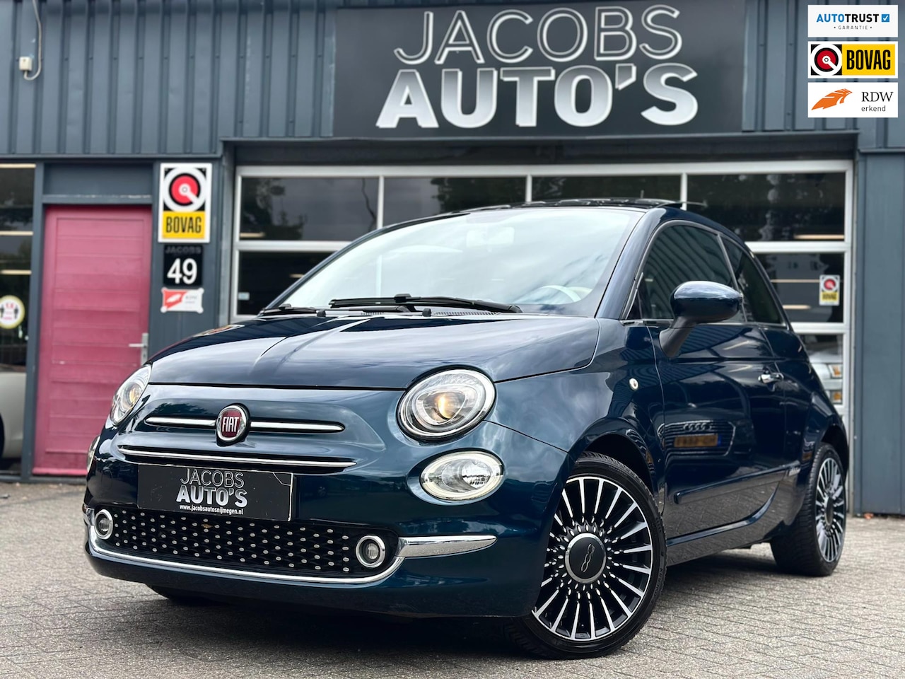 Fiat 500 - 0.9 TwinAir Turbo Lounge / Panorama / Automaat / Leder interieur / - AutoWereld.nl