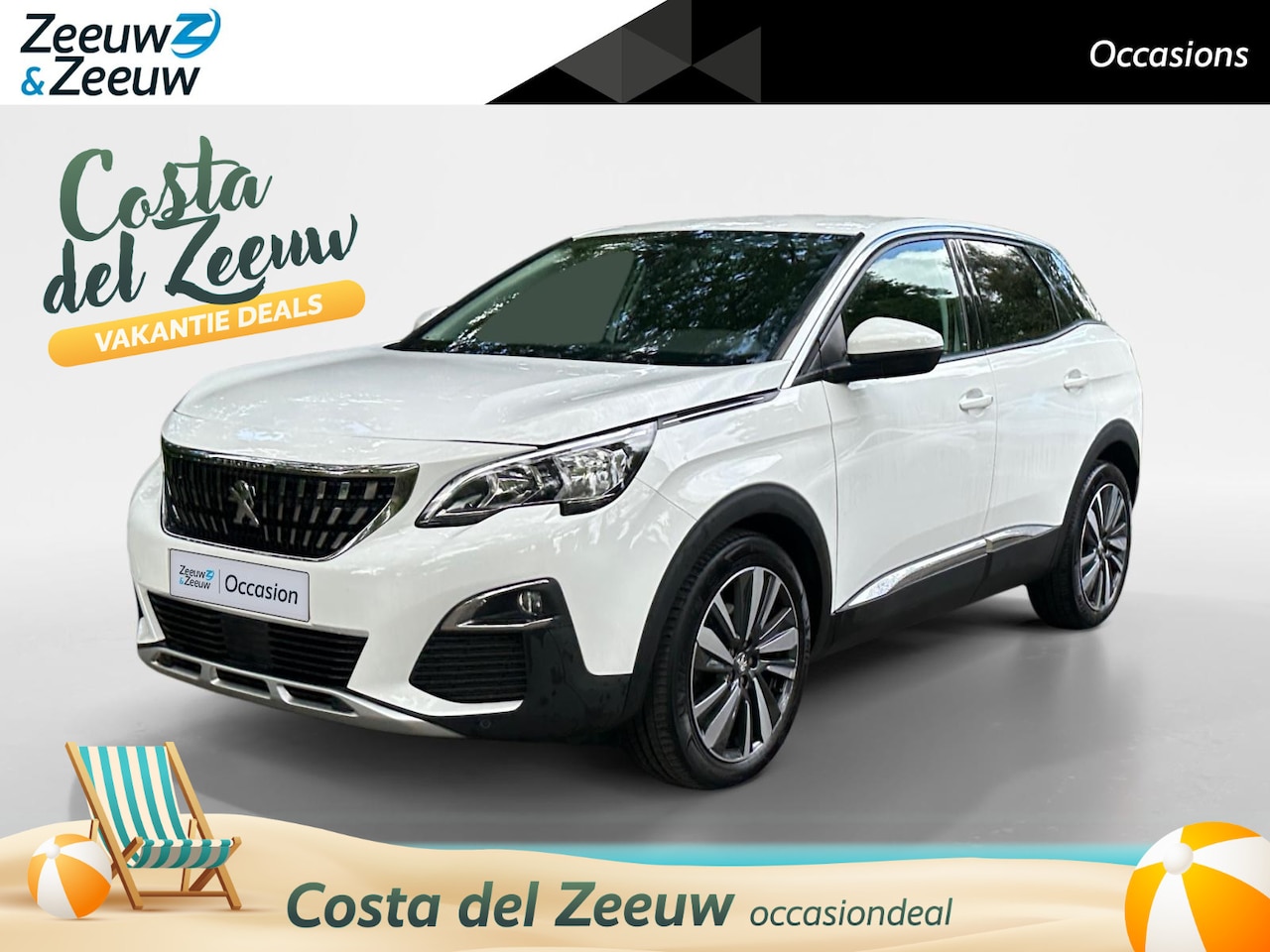 Peugeot 3008 - 1.2 PureTech Blue Lease Premium | Elektrische achterklep | 360 Graden camera | Climate | C - AutoWereld.nl