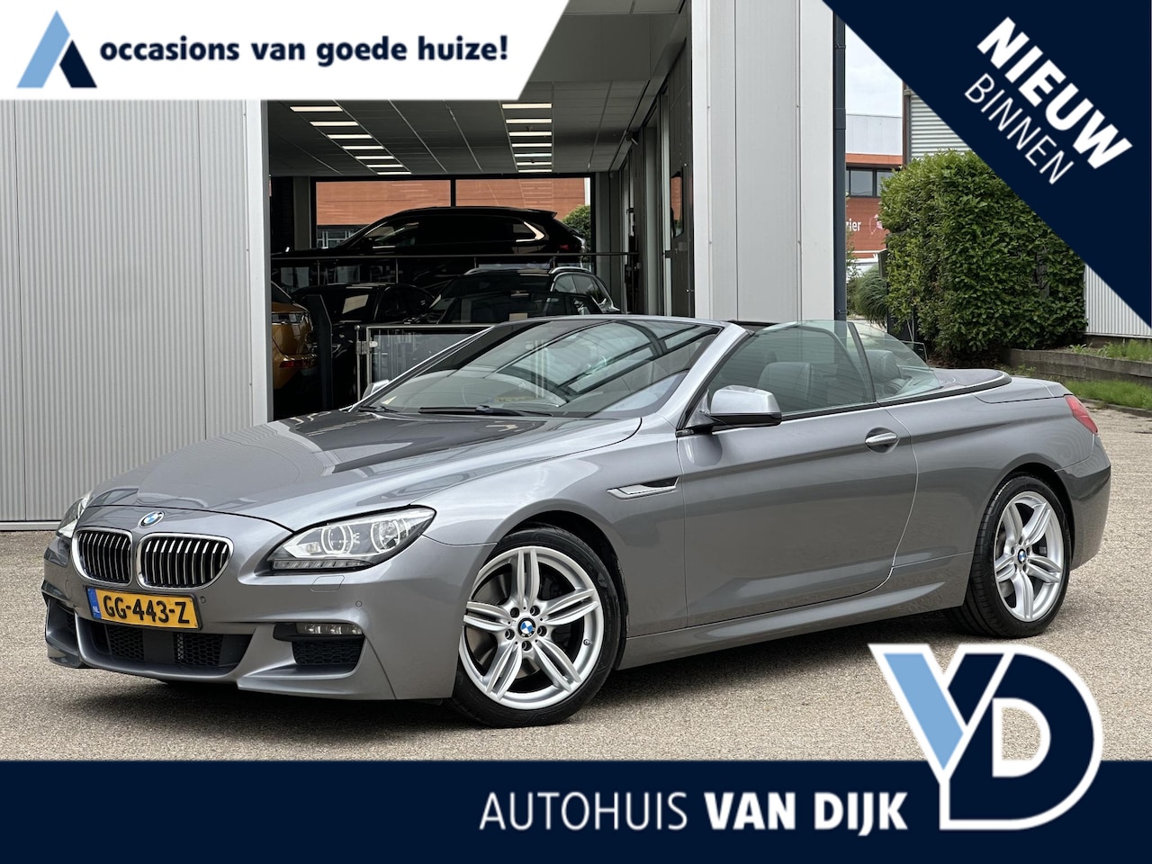 BMW 6-serie Cabrio - 640i High Executive M-Pakket | NL Auto/2e Eign./Voll.Historie/19"/Adapt.Cruise/Leder - AutoWereld.nl