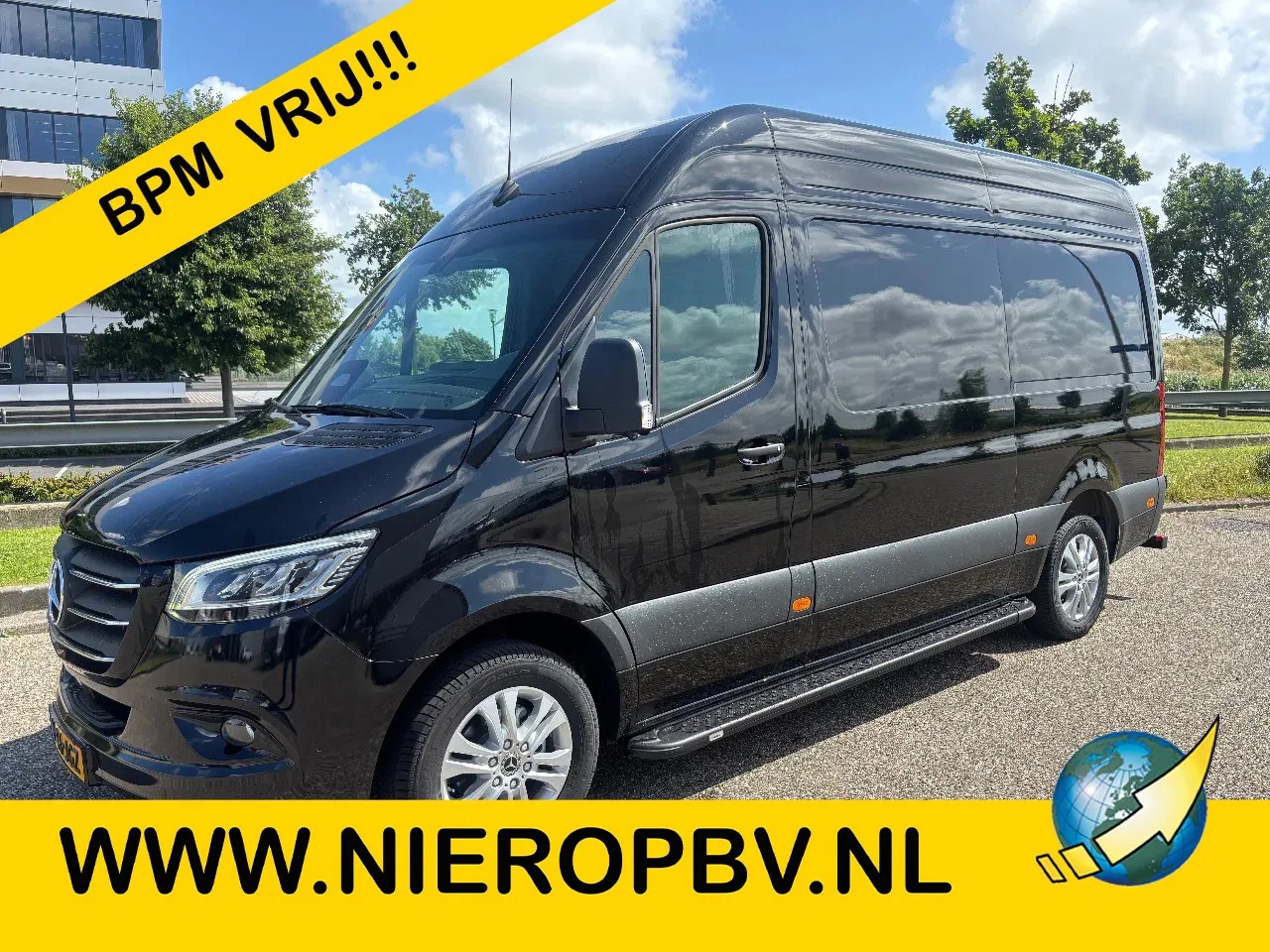Mercedes-Benz Sprinter - 319CDI L2H2 Automaat 360 Camera Airco Navi Cruisecontrol 3500KG Trekhaak BPM VRIJ NIEUW - AutoWereld.nl