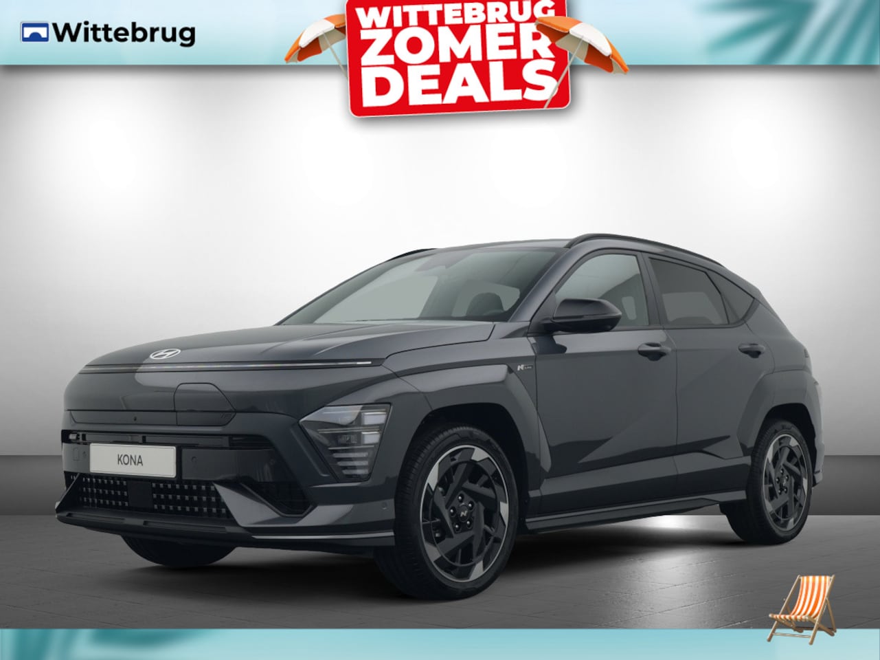 Hyundai Kona Electric - N Line Edition 65.4 kWh Volledig Elektrisch, Sportstoelen, Navigatie en Camera Uit voorraa - AutoWereld.nl