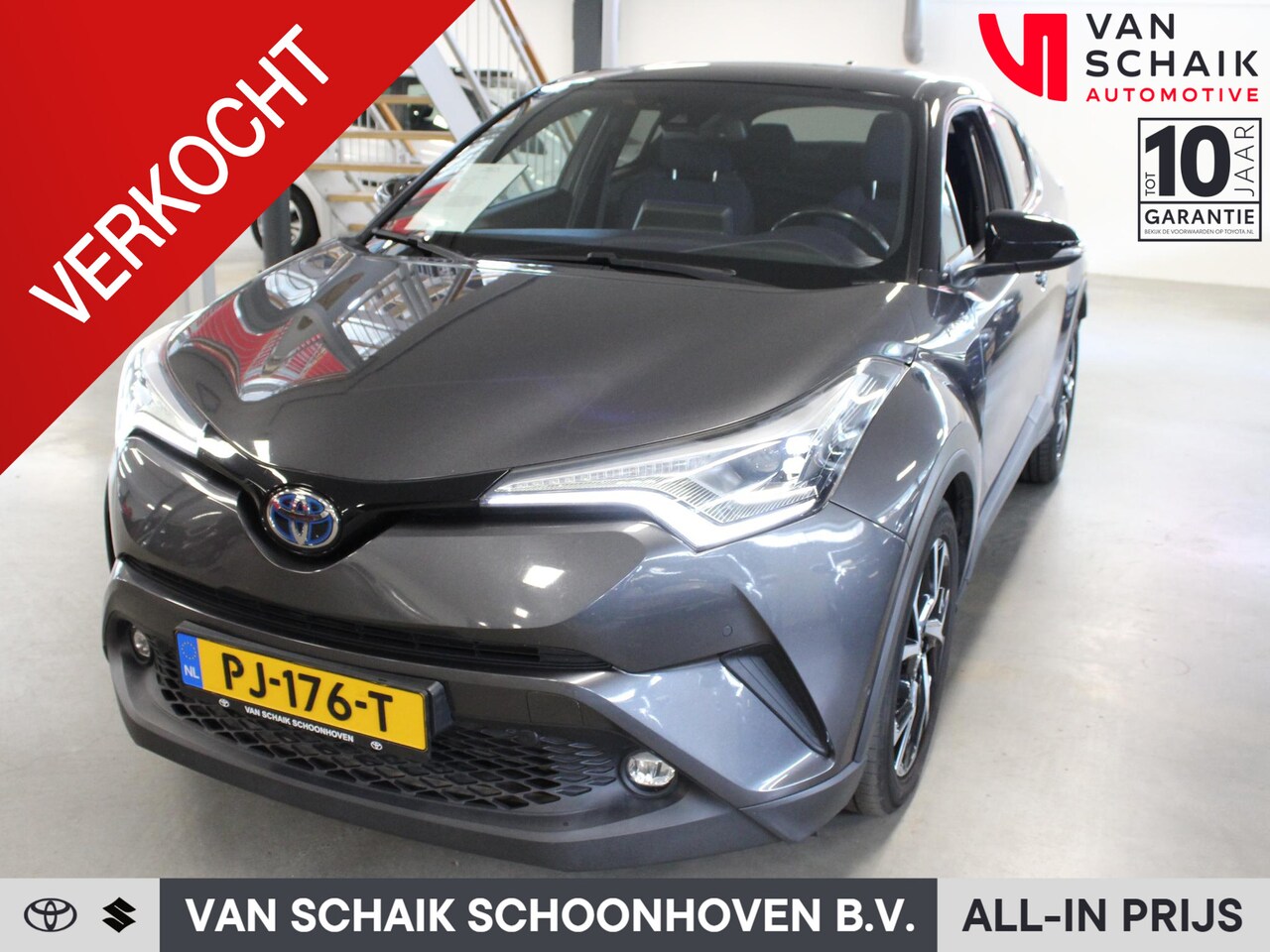 Toyota C-HR - 1.8 Hybrid Bi-Tone Plus | Dealer onderhouden | Stuur- & stoelverwarming | JBL | Navigatie - AutoWereld.nl