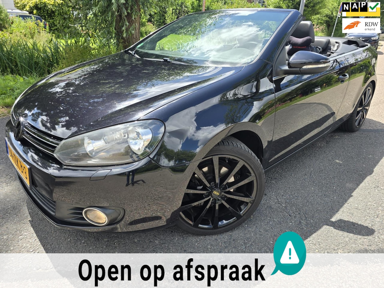 Volkswagen Golf Cabriolet - 1.4TSI Highline 122pk LPG-G3 LED 18 inch goed onderhouden! - AutoWereld.nl