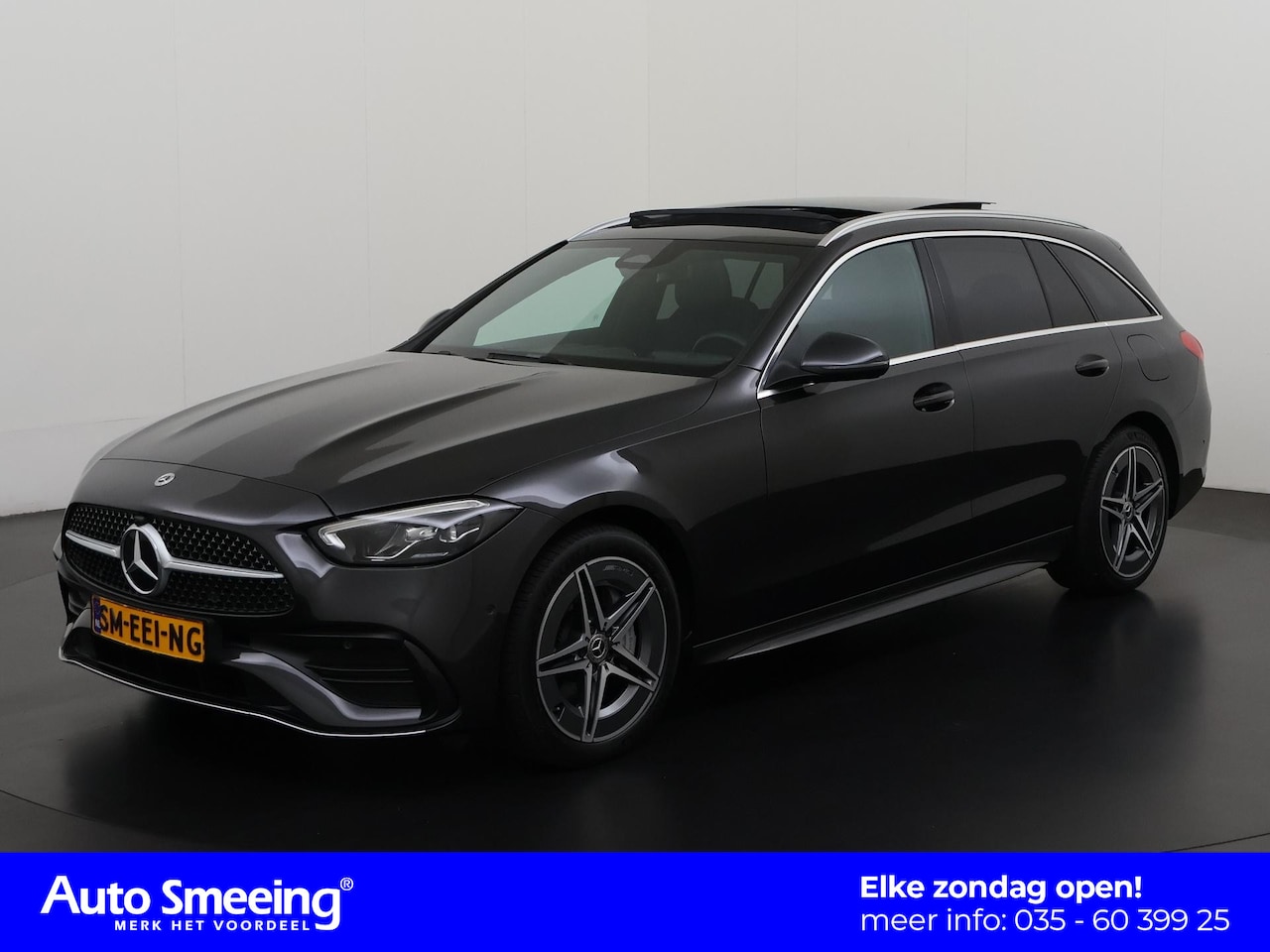 Mercedes-Benz C-klasse - 300e AMG | Panoramadak | Trekhaak | MBUX Premium | Zondag Open! - AutoWereld.nl