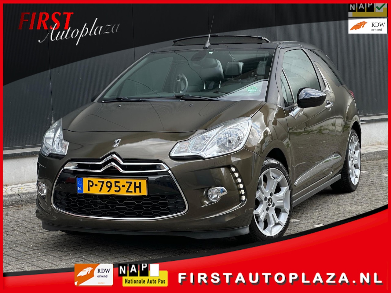 Citroën DS3 Cabrio - 1.6 THP Sport Chic LEDER/NAVI/6-BAK/CRUISE/HIFI | KEURIGE AUTO ! - AutoWereld.nl