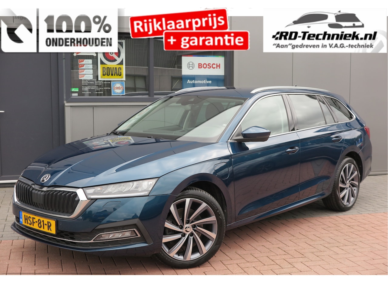 Skoda Octavia Combi - 1.4 TSI iV PHEV Sportline Business 1.4 TSI iV 204PK PHEV Sportline Business ,Led-matrix koplampen, Carplay , Leer, Ergonimisc - AutoWereld.nl