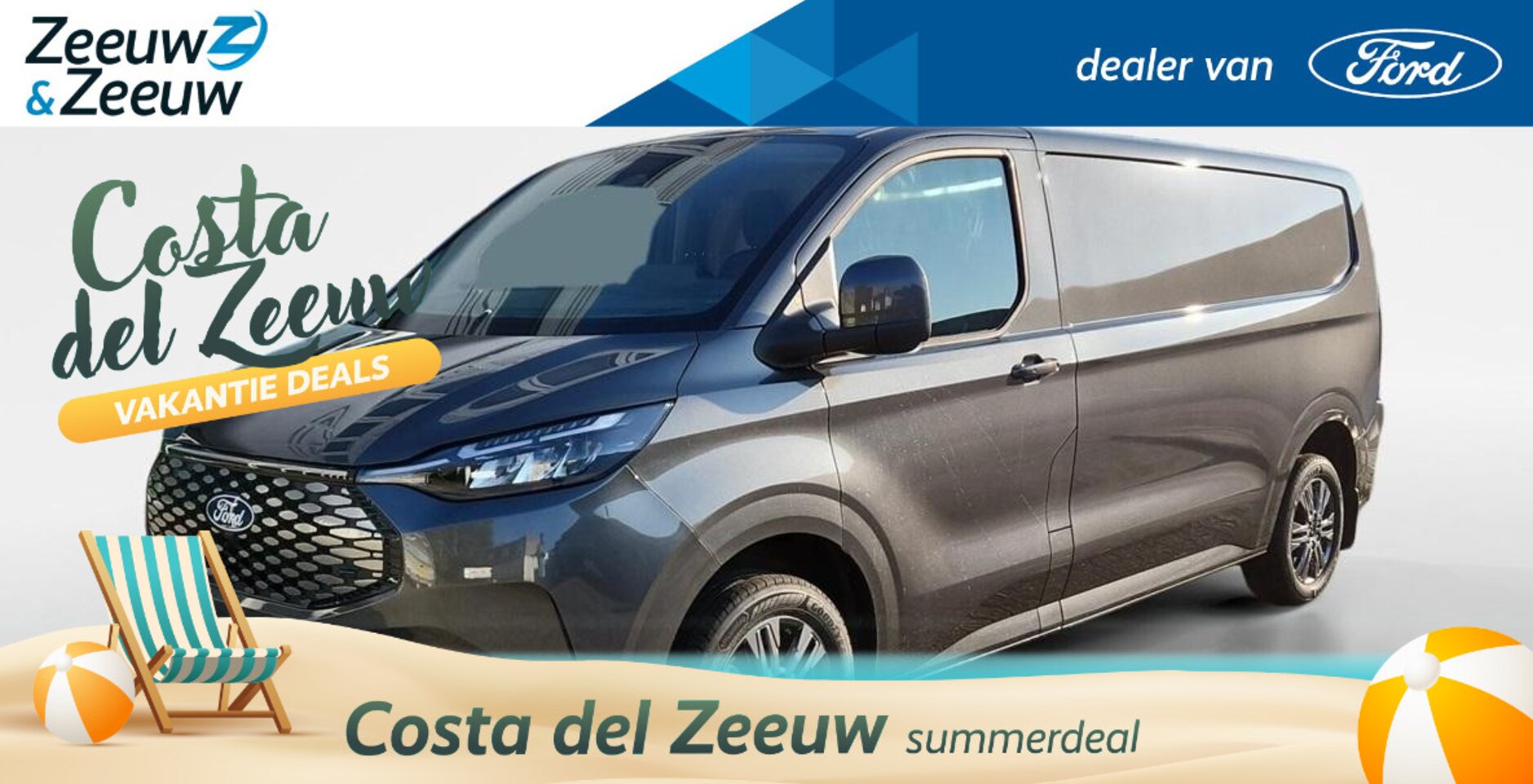 Ford Transit Custom - E-Transit 340 L2H1 Limited 65 kWh 218 pk | Adaptive cruise control | Navigatie | Inklapbar - AutoWereld.nl