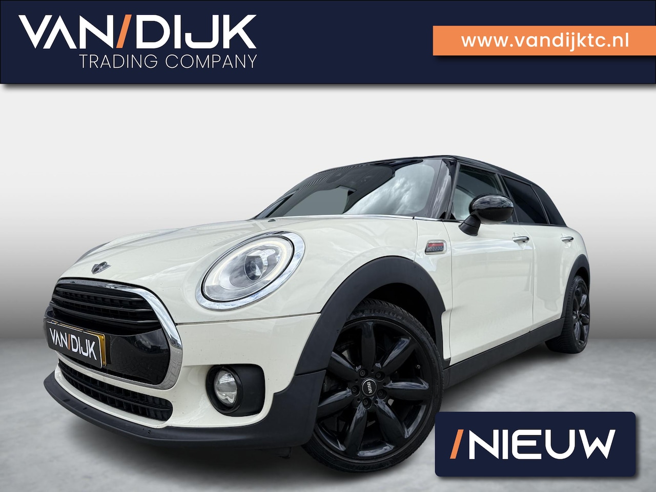 MINI Clubman - Mini 2.0 Cooper D ✓Full LED ✓Navigatie Full Map ✓Sfeerverlichting ✓Sportstoelen ✓Climate ✓ - AutoWereld.nl