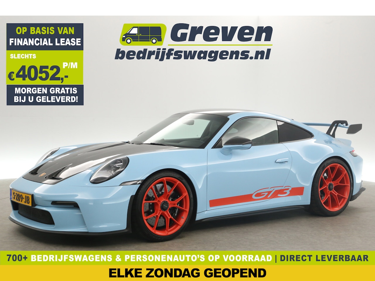 Porsche 911 - 4.0 GT3 510PK Gulf Edition | PDLS+ | Nose Lift | Keramisch | Carbon - AutoWereld.nl