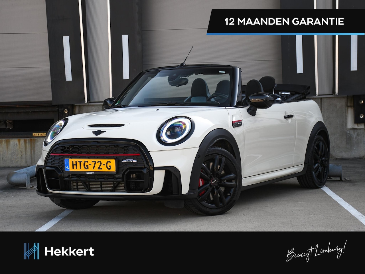 MINI Cabrio - Mini John Cooper Works JCW Pack 2.0 230pk HALF LEDER/ALCANTARA | STOEL + STUURVERW. | PDC - AutoWereld.nl