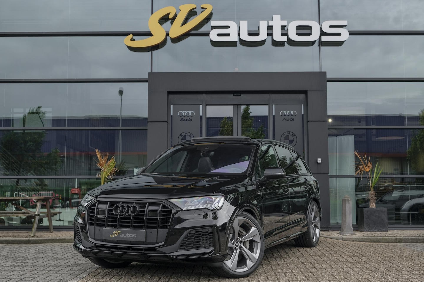Audi Q7 - 55 TFSIe 380pk Quattro Panoramadak Luchtvering RS-Leder ACC BlackOptic VirtualCockpit Navi - AutoWereld.nl