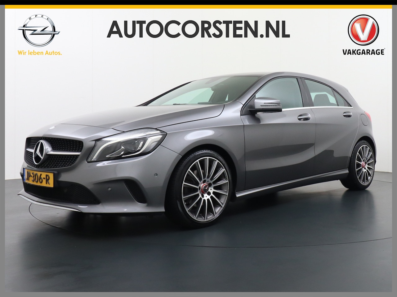 Mercedes-Benz A-klasse - 180 AUT-7 T-123pk Navi Xenon Sportstoelen+1/2 Leer Hi-Perf-LED Zwarte-Hemel 18''LM Afn.Tre - AutoWereld.nl