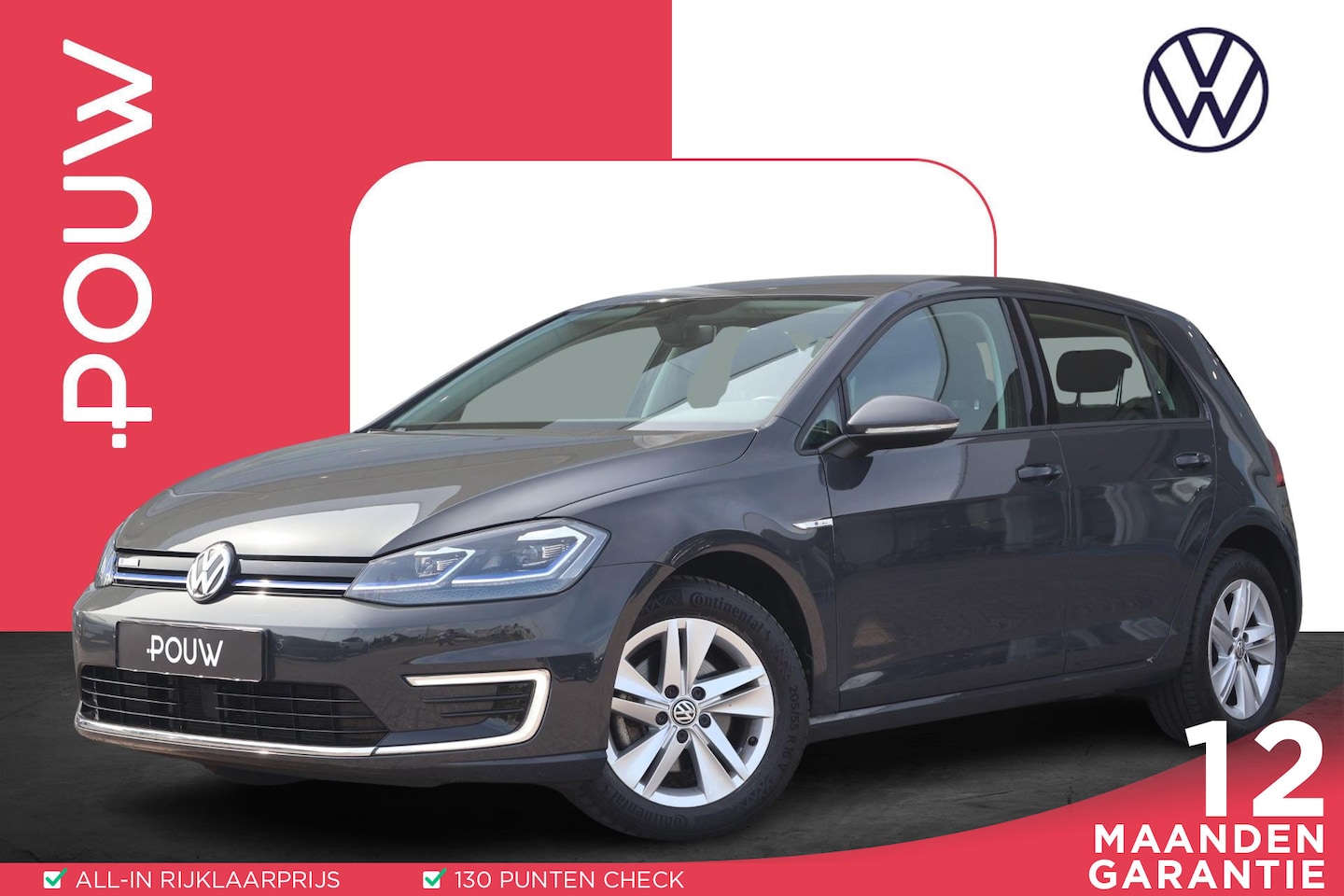 Volkswagen e-Golf - 136pk E-DITION | Warmtepomp | SoH 96% | Navigatie | PDC - AutoWereld.nl