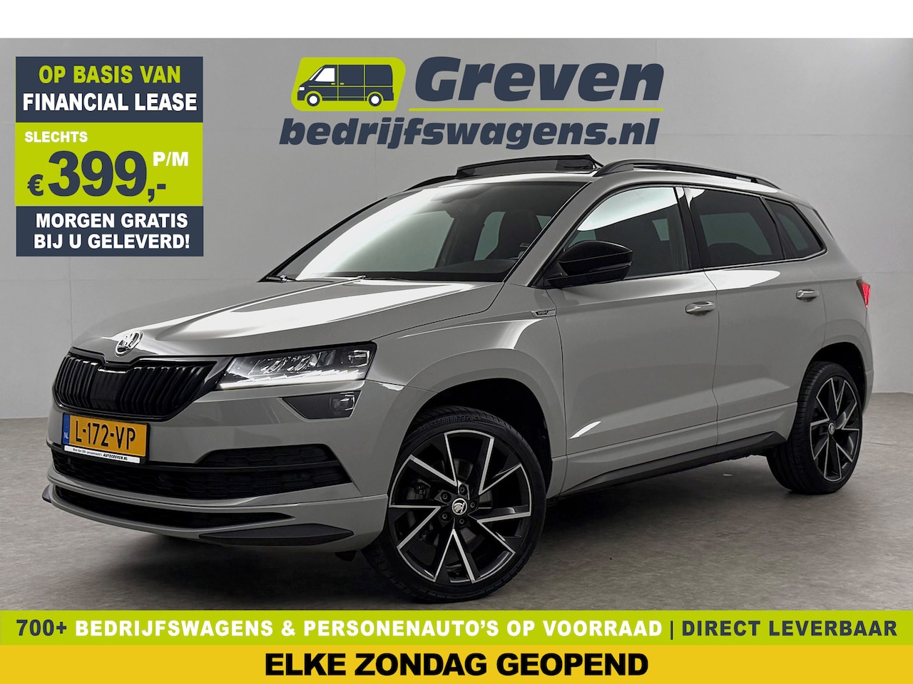 Skoda Karoq - 1.5 TSI ACT 150PK Sportline Pano Sfeer Carplay Virtual Camera LED Clima Cruise Navi PDC 19 - AutoWereld.nl
