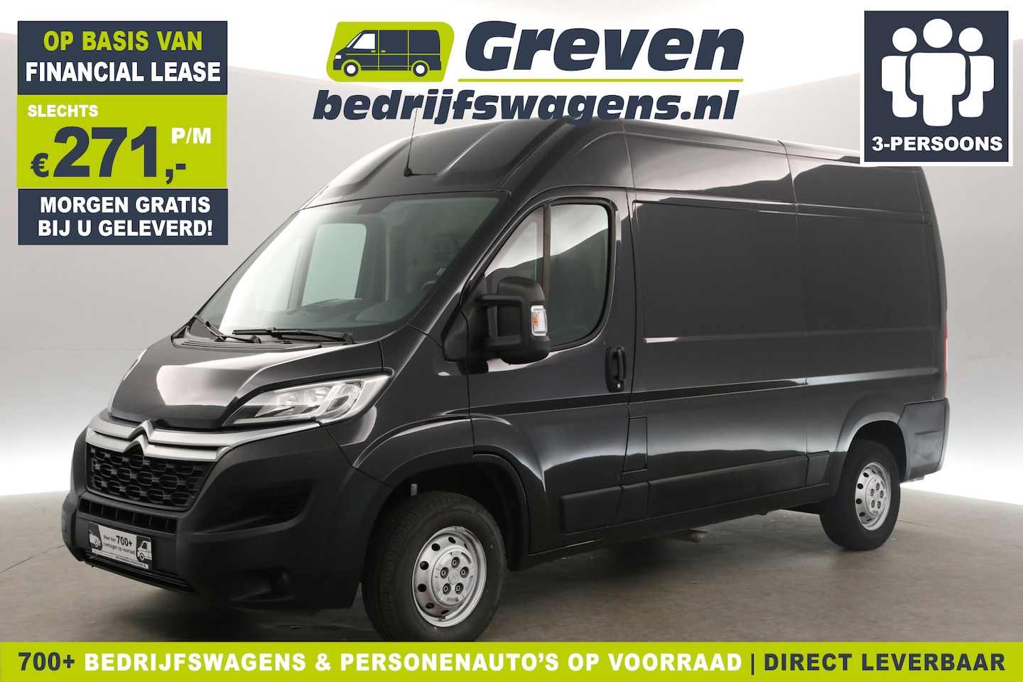 Citroën Jumper - 30 2.0 BlueHDi L2H2 Airco Camera Cruise PDC 3 Persoons Elektrpakket - AutoWereld.nl