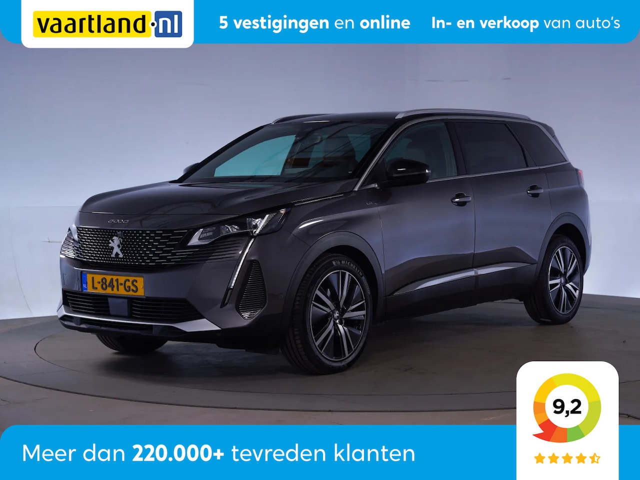 Peugeot 5008 - 1.2 PureTech GT Line Aut. 7 pers. [ LED Half Leder Sportstoelen ] - AutoWereld.nl