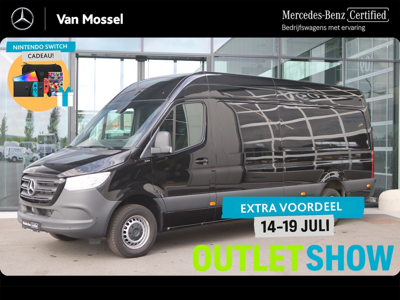 Mercedes-Benz Sprinter - 317 CDI Aut. L3H2 | AIRCO/MBUX/3500KG AHW | Certified - AutoWereld.nl