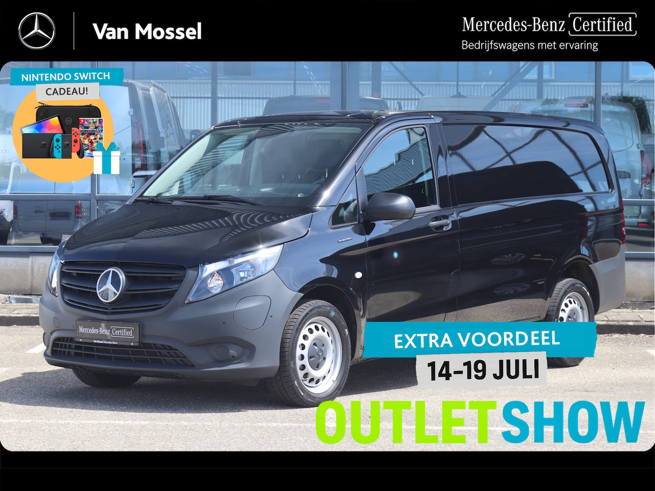 Mercedes-Benz eVito - eVito L2 66 kWh | AIRCO/NAVI/CAMERA/CRUISE | Certified - AutoWereld.nl
