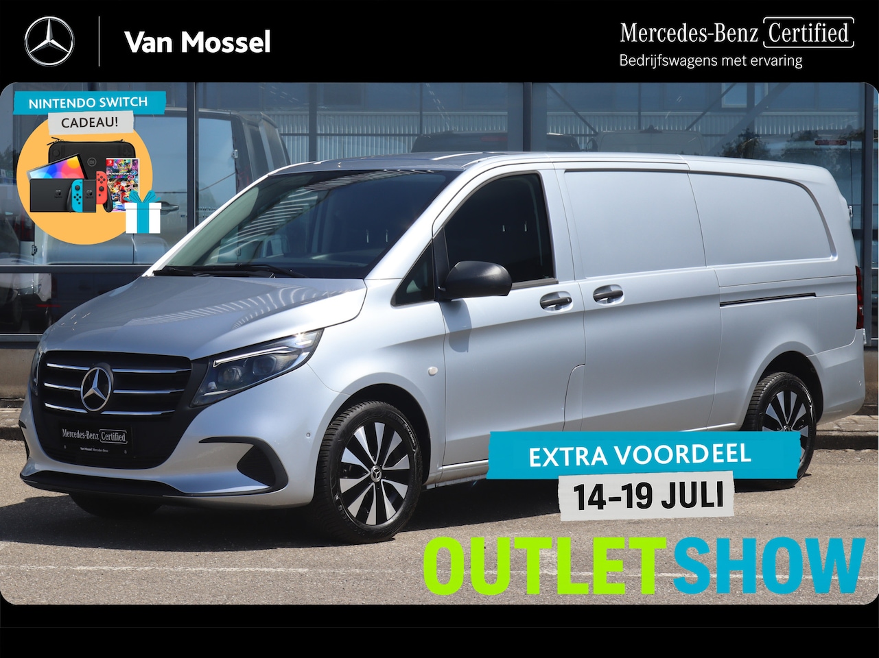 Mercedes-Benz Vito - 116 CDI L3 Select | AIRCO/CAMERA/CARPLAY/2.500KG AHW | Certified - AutoWereld.nl
