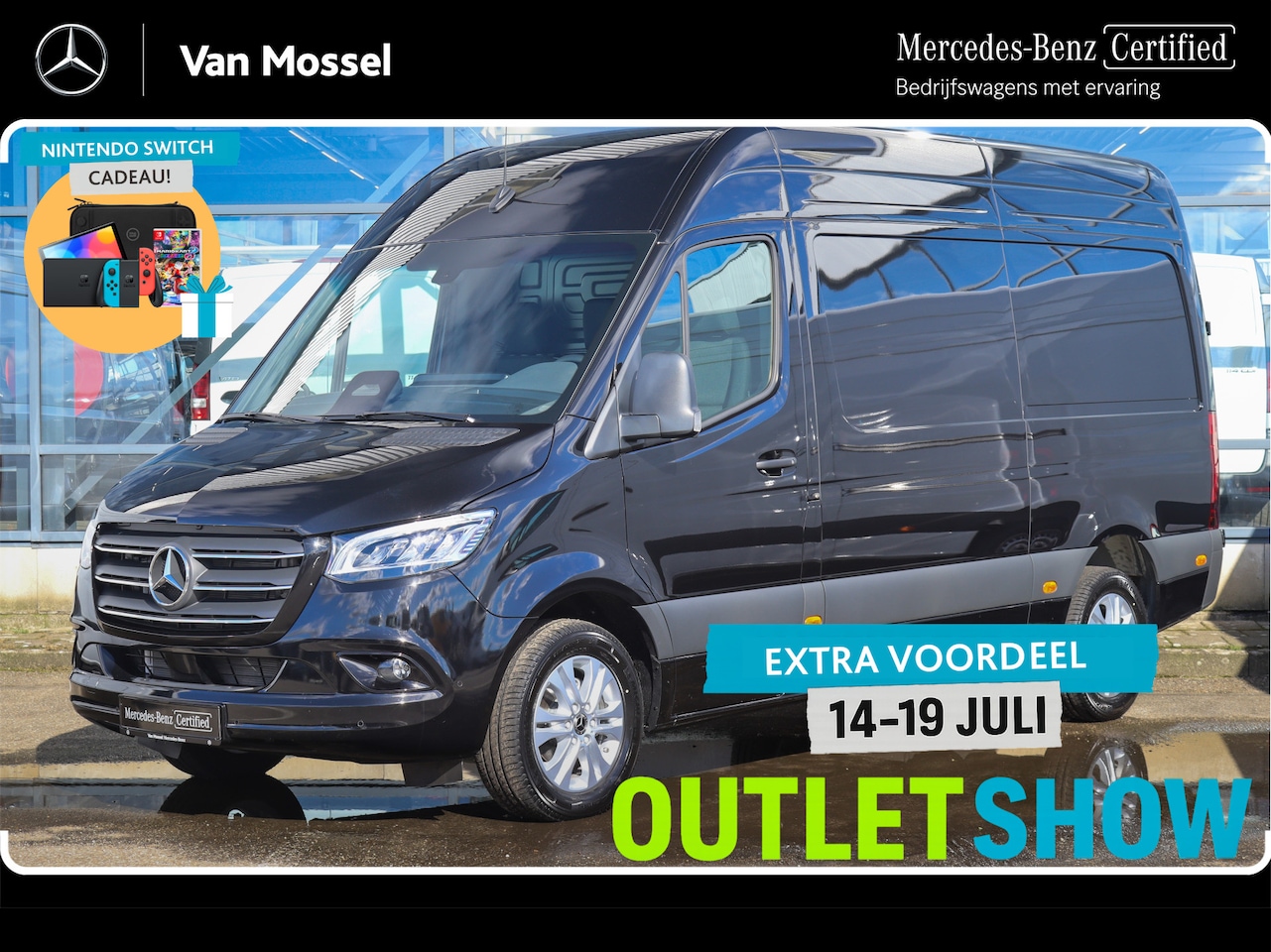 Mercedes-Benz Sprinter - 319 CDI L2H2 PRO | CLIMA/NAVI/CAMERA/3.500KG AHW/DISTRONIC | Certified . - AutoWereld.nl