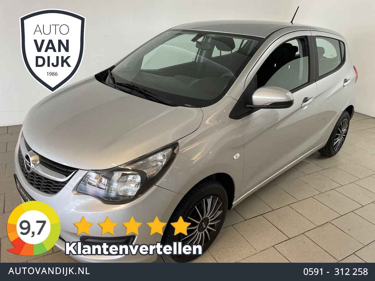 Opel Karl - 1.0 ecoFLEX Edition AIRCO CRUISE BLUETOOTH METALLIC LAK SPOILER NIEUWSTAAT - AutoWereld.nl
