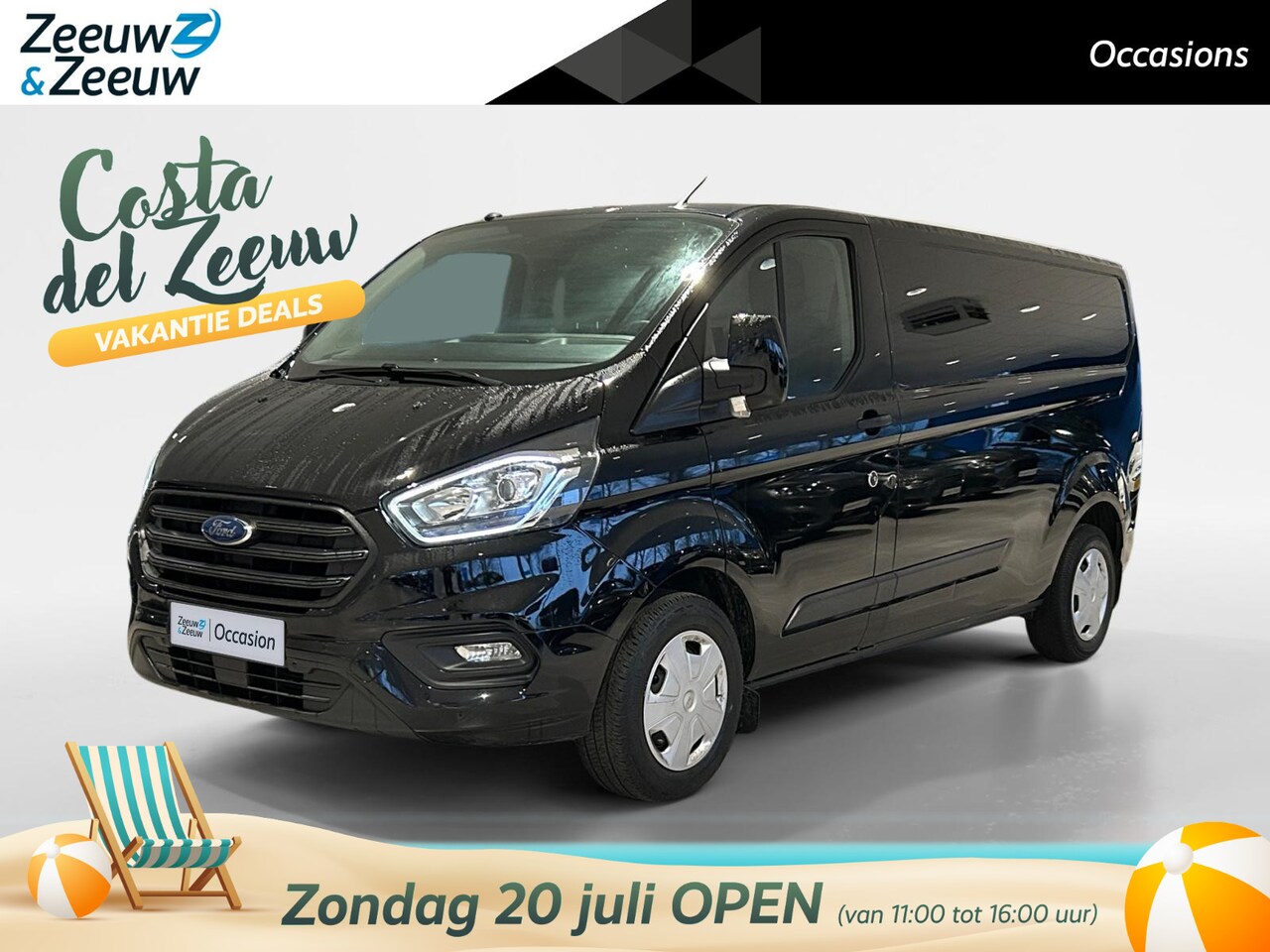 Ford Transit Custom - 320 2.0 TDCI L2H1 Trend 130pk | Navigatie | Trekhaak | Cruise control | Navigatie via Appl - AutoWereld.nl