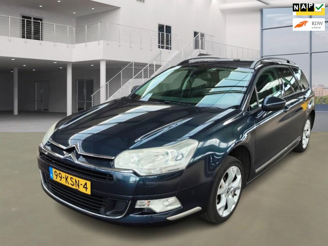 Citroën C5 Tourer - 1.6 THP Business/AIRCO/CRUISE/HALF LEDER/NAVI/PARKEERSENS VOOR-ACHTER/TREKHAAK - AutoWereld.nl