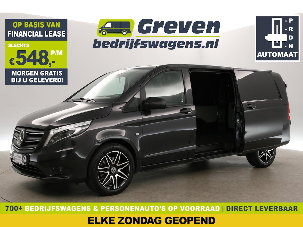Mercedes-Benz Vito - 119 CDI Extra Lang 191PK Automaat Airco Camera Carplay LED Trekhaak 2xSchuifdeur 18"LMV Na - AutoWereld.nl