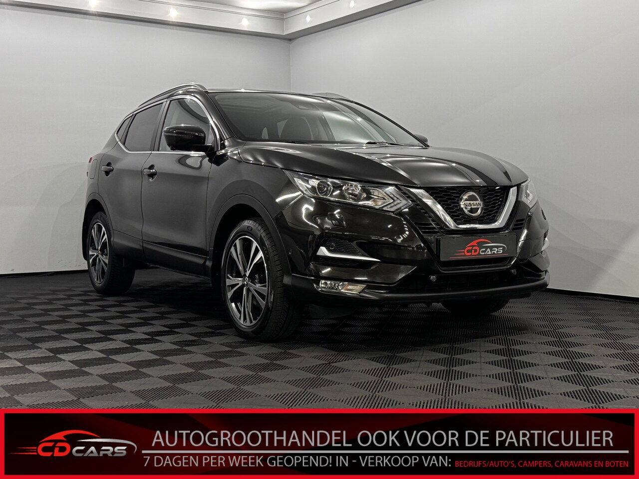 Nissan Qashqai - 1.2 Tekna Pano, 360 Camera, Navi, Stoelverwarming, Keyless start, Cruise control, Rijstroo - AutoWereld.nl