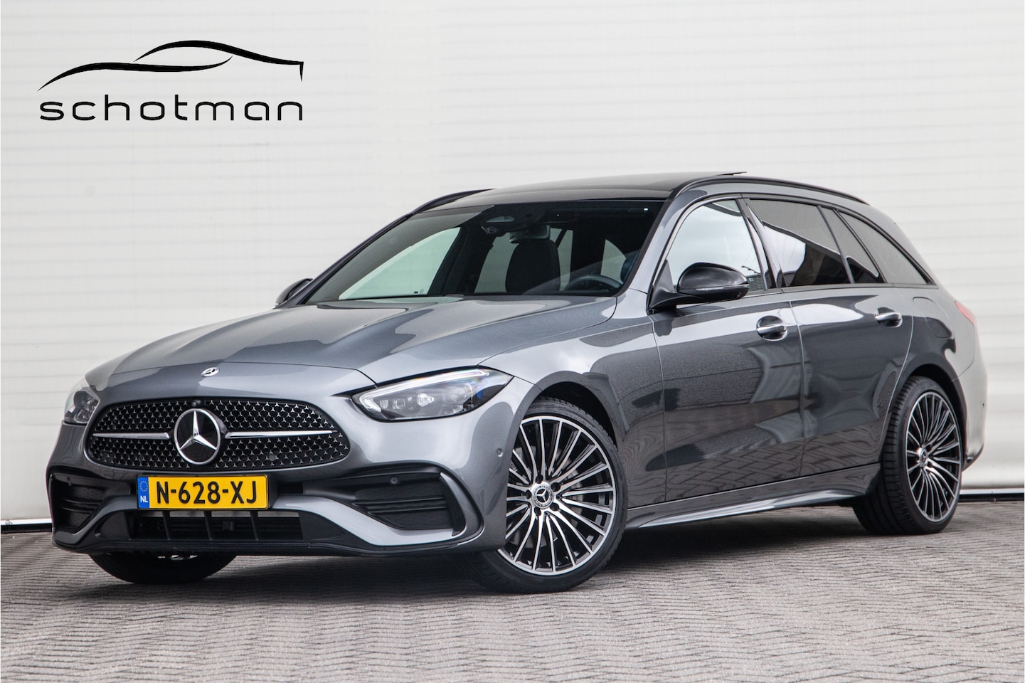Mercedes-Benz C-klasse Estate - 300 e AMG Premium, Pano, Head-Up, Distronic, Memory, Nightpakket - AutoWereld.nl