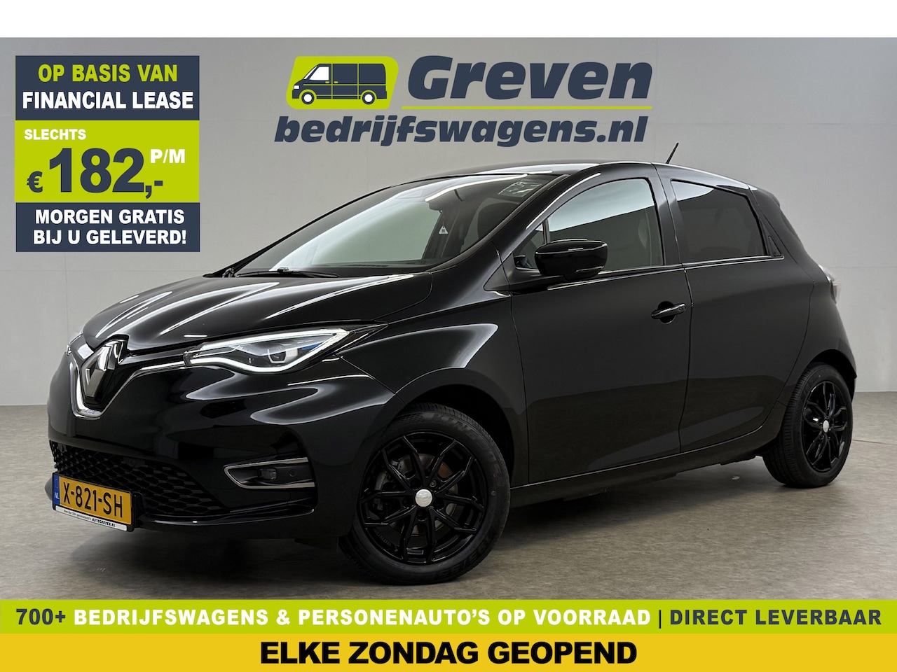Renault Zoe - R110 Life 52 kWh Huur Accu | Elektrisch | Airco LED Camera Carplay Cruise  PDC 16"LMV - AutoWereld.nl