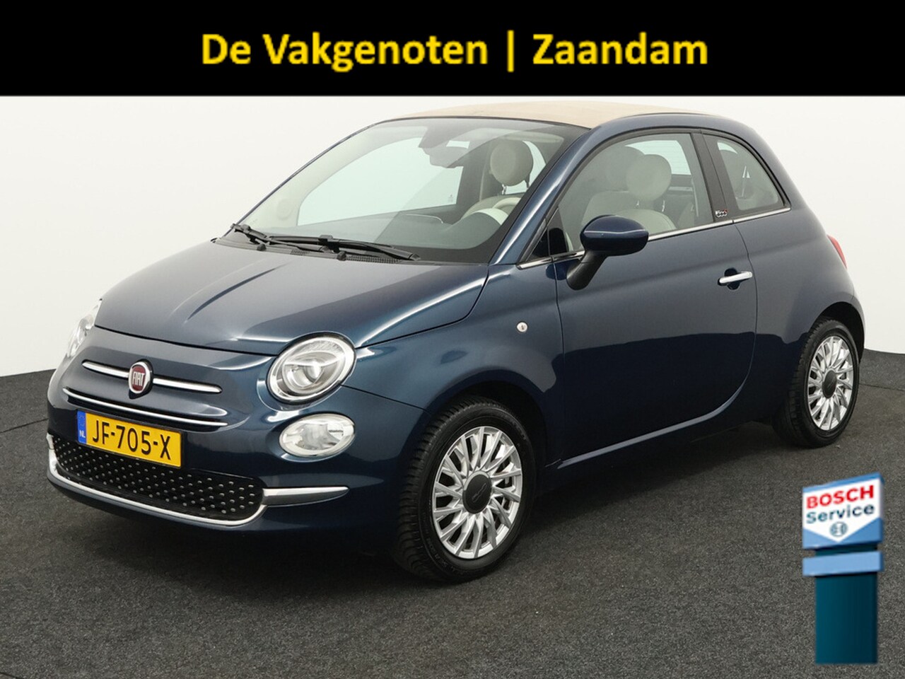 Fiat 500 C - CABRIO 0.9 TwinAir Turbo Lounge bluetooth, airco, hill hold functie, stuur multifunctionee - AutoWereld.nl
