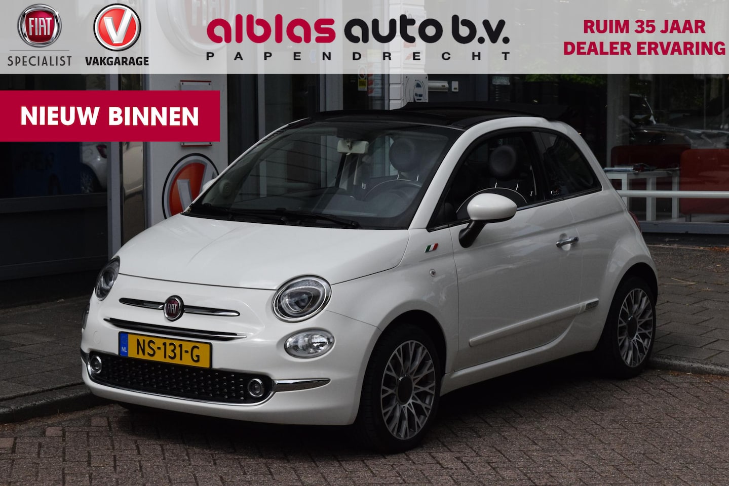 Fiat 500 C - 80pk Turbo Lounge|16"|Nav|Lage km! - AutoWereld.nl
