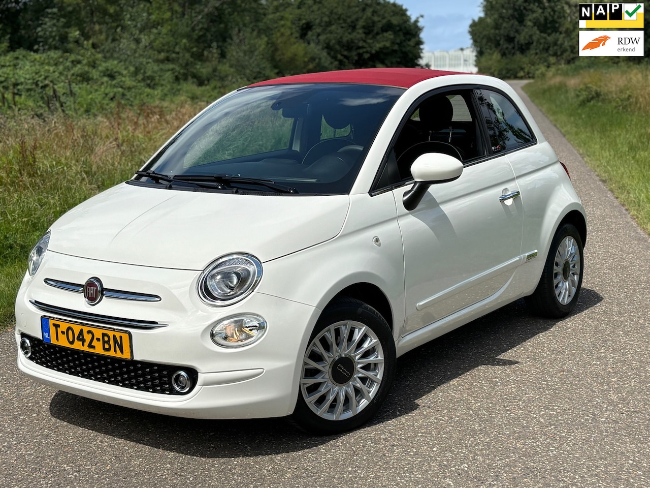 Fiat 500 - 1.2 Star Cabrio Aut/Airco/ Car Play/Cruisecontr/ - AutoWereld.nl