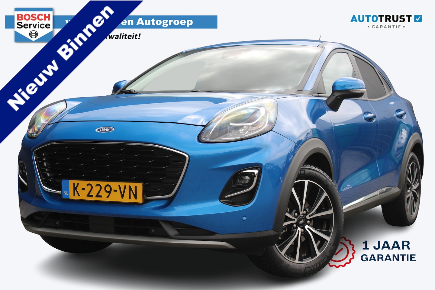 Ford Puma - 1.0 EcoBoost Titanium | Incl. 12 maanden garantie | Trekhaak | Dodehoek detectie | Cruise - AutoWereld.nl