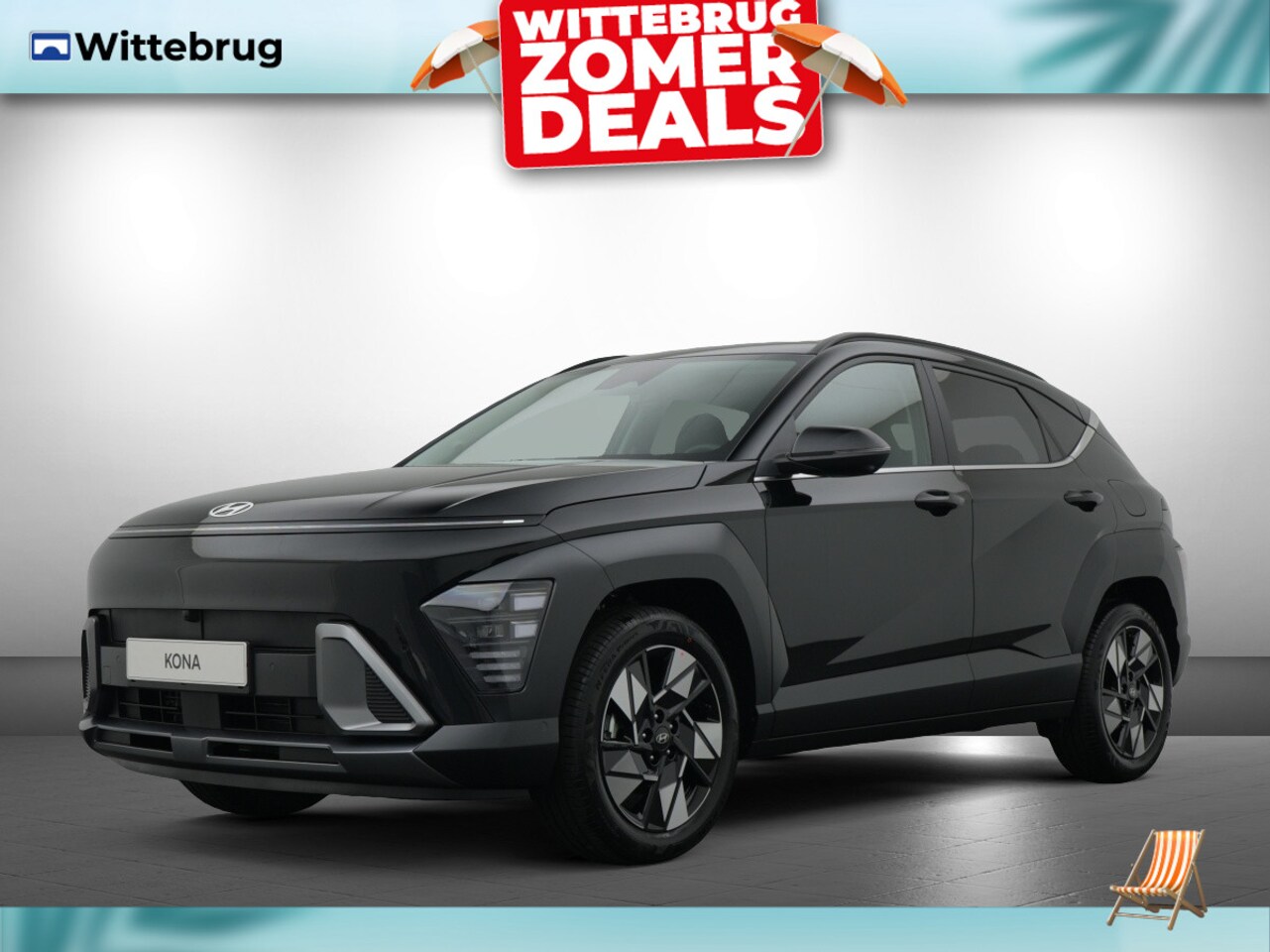 Hyundai Kona - 1.6 GDI HEV Premium Met Lederen Bekleding, Stoelverwarming en Navigatie Uit voorraad lever - AutoWereld.nl
