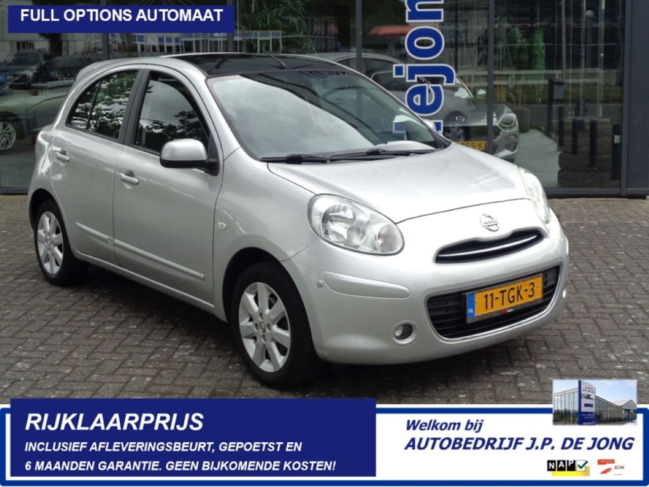 Nissan Micra - 1.2 DIG-S Tekna AUTOMAAT Panoramadak Clima Cruise LMV Navi Parkeersensoren - AutoWereld.nl
